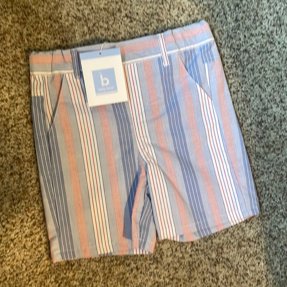 Boys Bella bliss red white and blue shorts